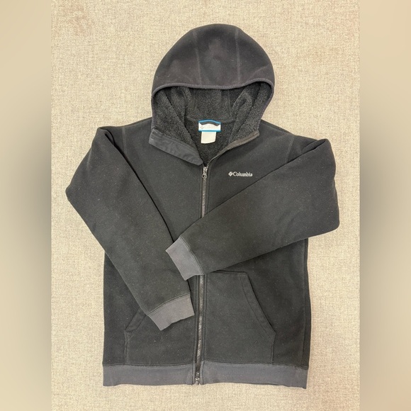 Columbia Kids Black Zip-Up Hoodie 0081 - Picture 2 of 5